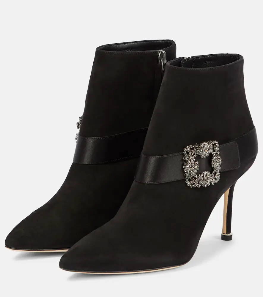 Manolo Blahnik Plinianu embellished suede ankle boots | Thumbnail 5 Manolo Blahnik Plinianu embellished suede ankle boots | Thumbnail 5