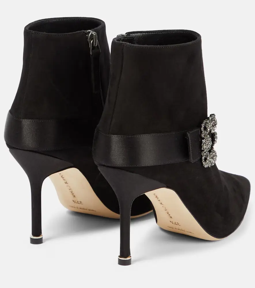 Manolo Blahnik Plinianu embellished suede ankle boots | Thumbnail 6 Manolo Blahnik Plinianu embellished suede ankle boots | Thumbnail 6