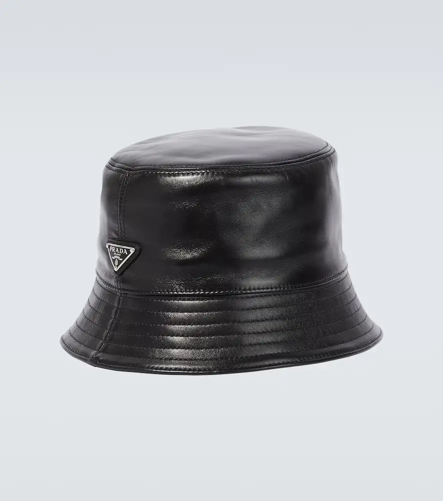 Prada Leather bucket hat | Thumbnail 2