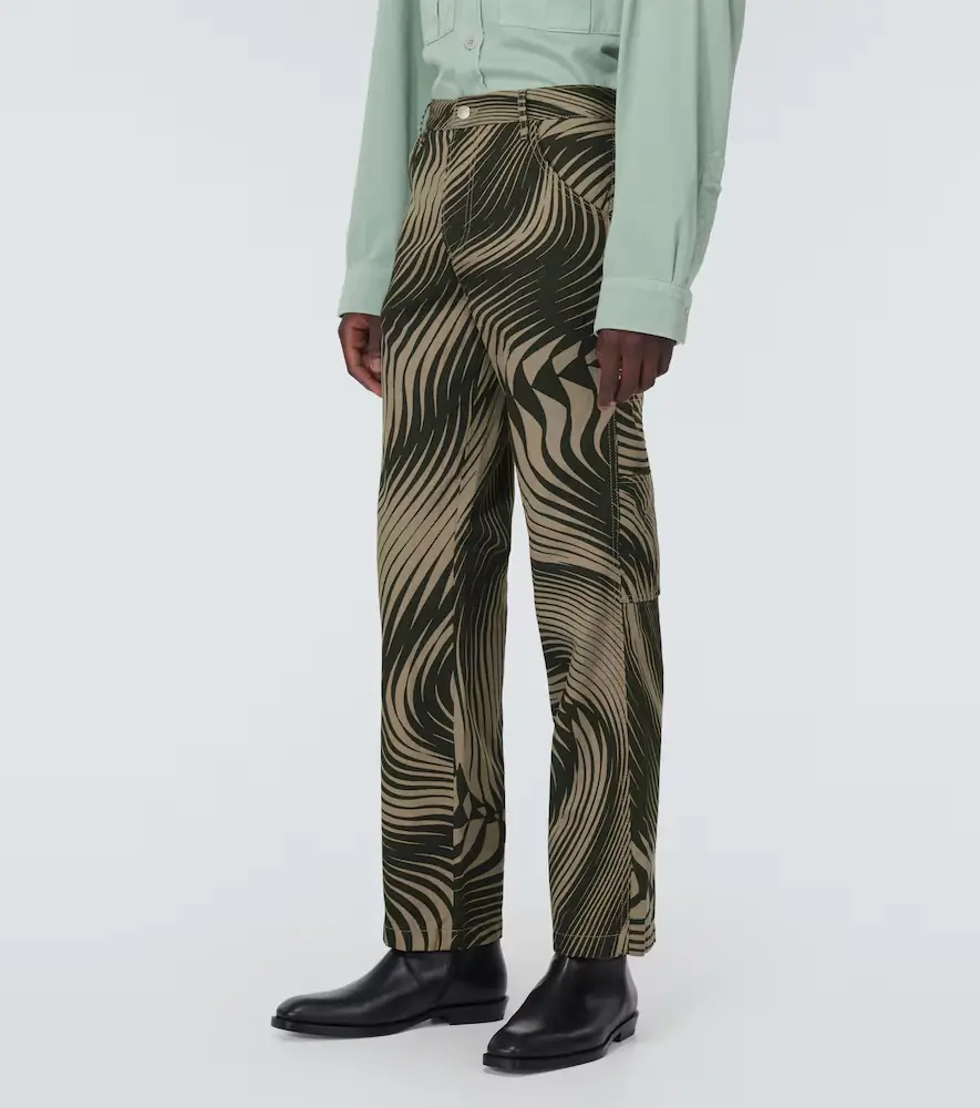 Dries Van Noten Cotton and linen wide-leg pants | Thumbnail 4 Dries Van Noten Cotton and linen wide-leg pants | Thumbnail 4