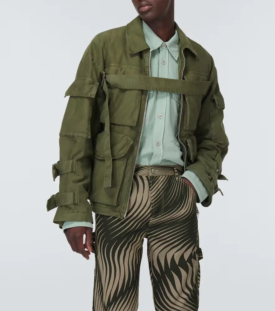 Dries Van Noten Cotton and linen wide-leg pants | Thumbnail 5 Dries Van Noten Cotton and linen wide-leg pants | Thumbnail 5