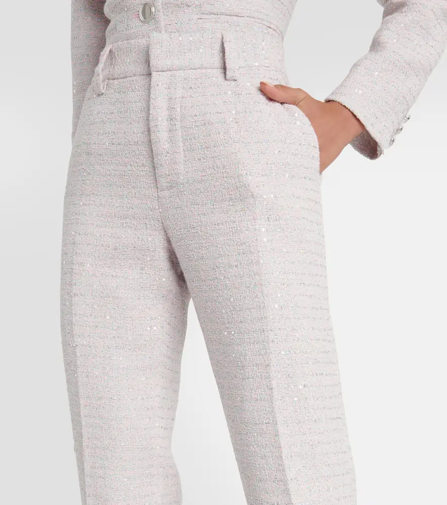 Alessandra Rich Sequined mid-rise straight pants | Thumbnail 3 Alessandra Rich Sequined mid-rise straight pants | Thumbnail 3