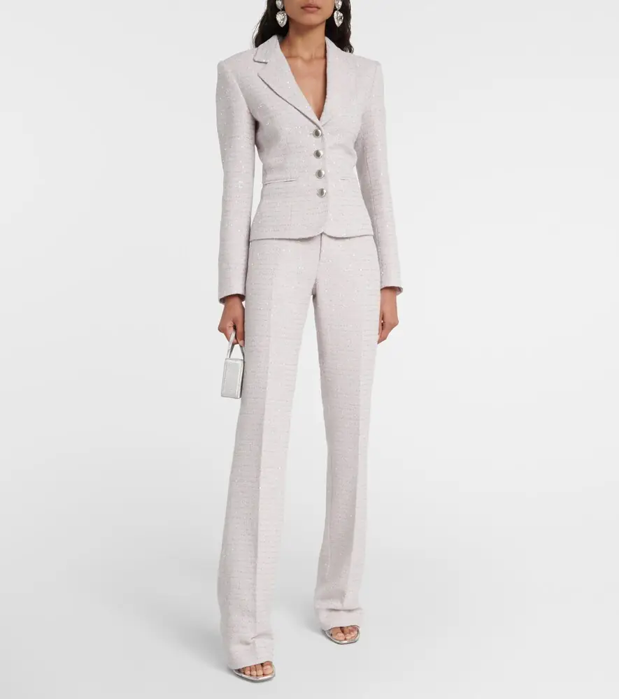 Alessandra Rich Sequined mid-rise straight pants | Thumbnail 5 Alessandra Rich Sequined mid-rise straight pants | Thumbnail 5