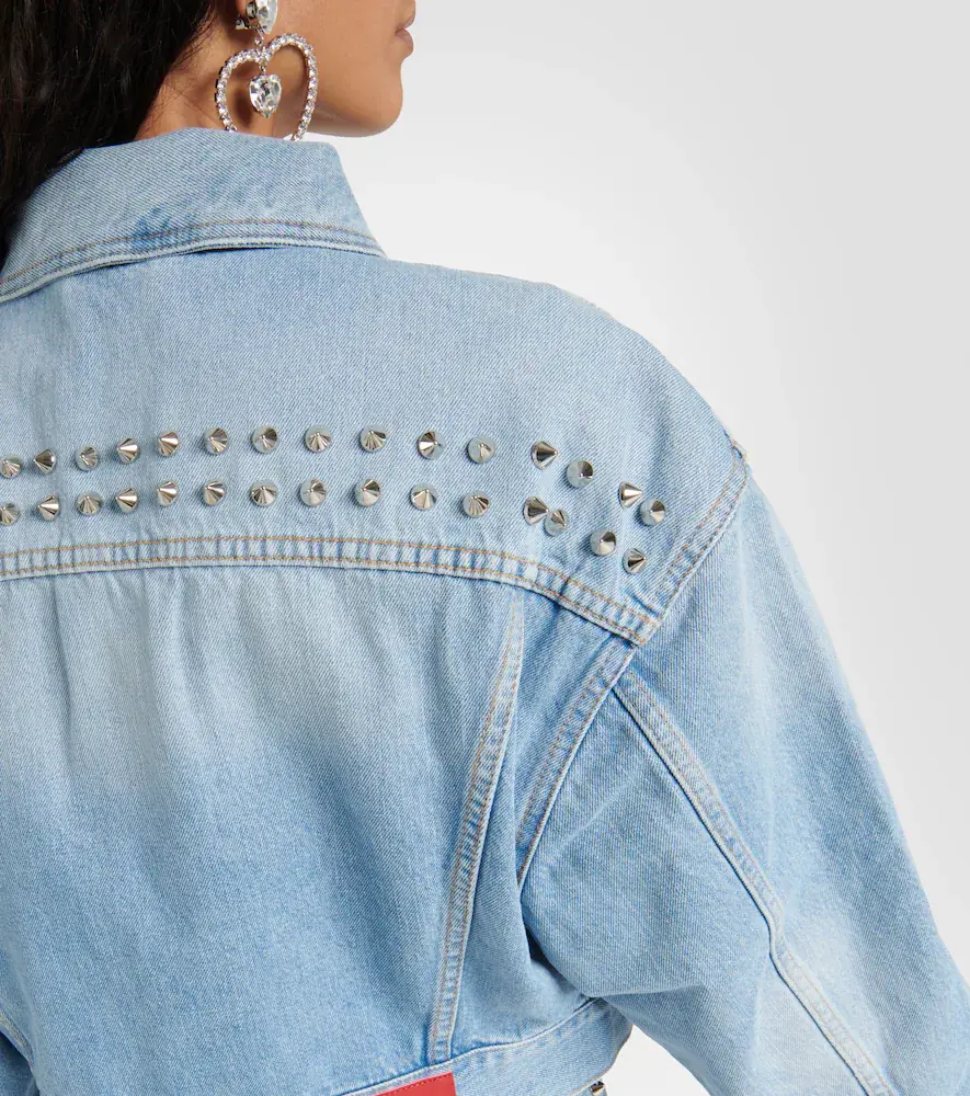 Alessandra Rich Embellished denim jacket | Thumbnail 3