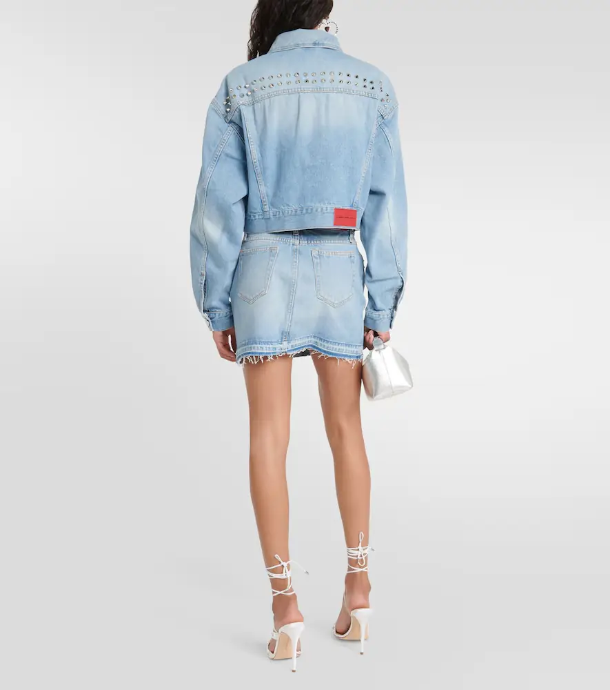 Alessandra Rich Embellished denim jacket | Thumbnail 6