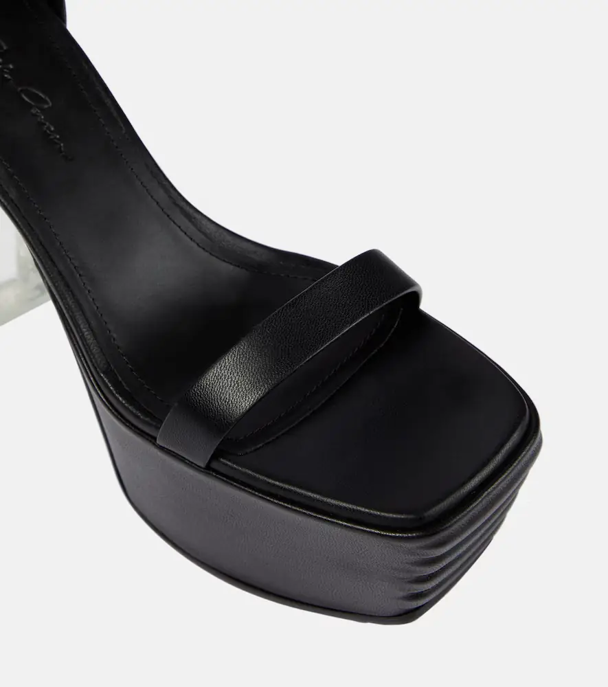 Rick Owens Minimal Grill leather platform sandals | Thumbnail 2 Rick Owens Minimal Grill leather platform sandals | Thumbnail 2
