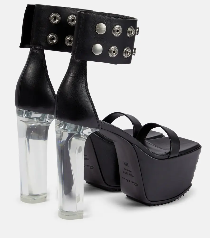 Rick Owens Minimal Grill leather platform sandals | Thumbnail 4 Rick Owens Minimal Grill leather platform sandals | Thumbnail 4