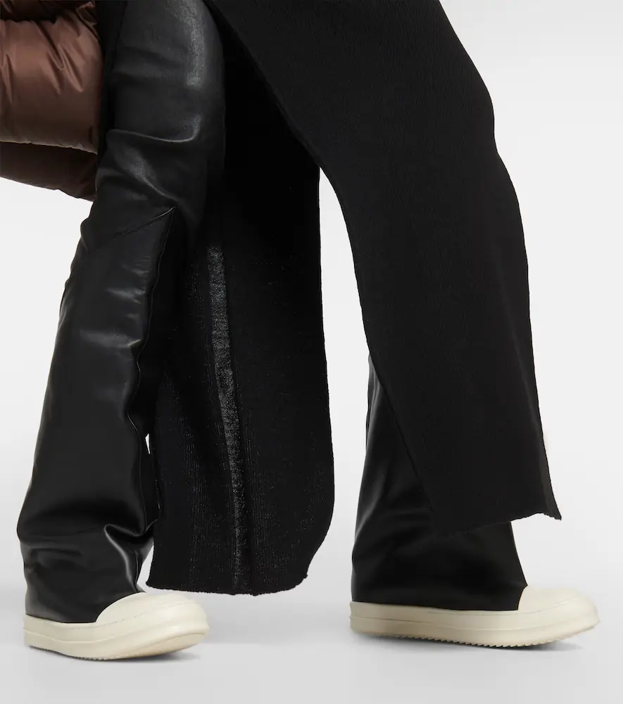 Rick Owens Oblique leather over-the-knee boots | Thumbnail 2