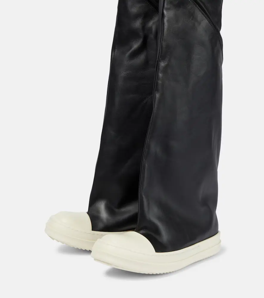 Rick Owens Oblique leather over-the-knee boots | Thumbnail 5