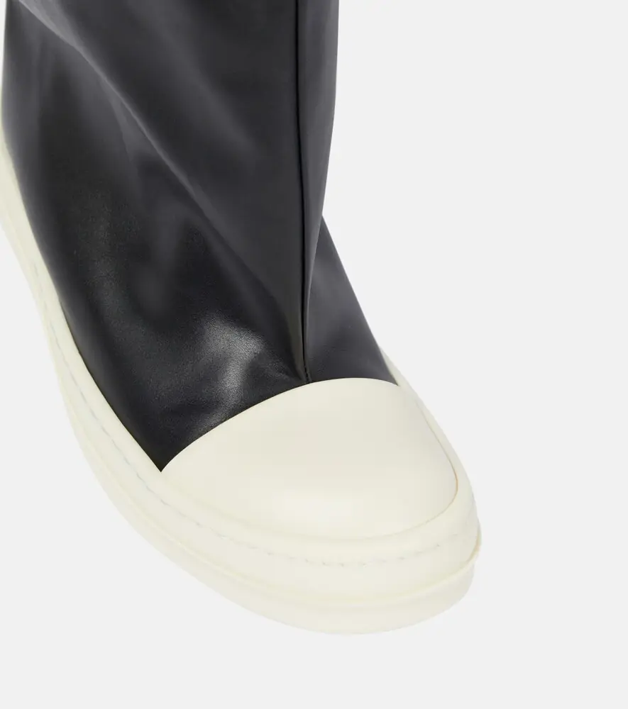 Rick Owens Oblique leather over-the-knee boots | Thumbnail 6