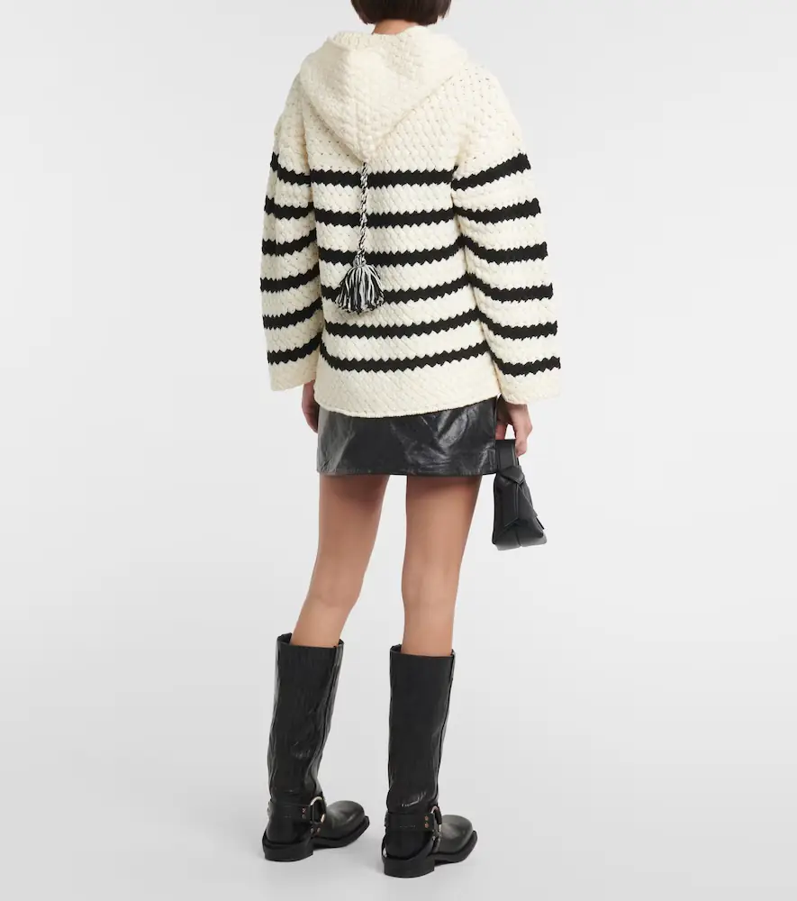 Alanui The Mariner striped wool hoodie | Thumbnail 2