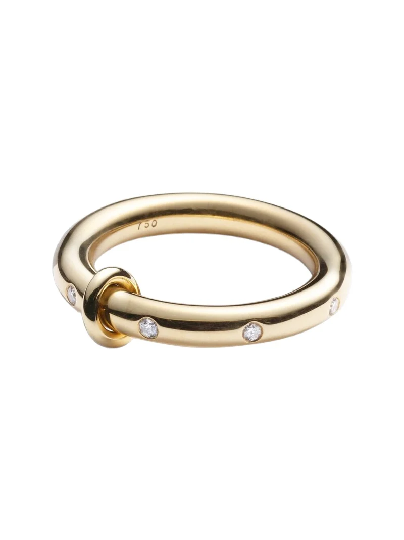 Ovio 18kt gold ring with diamonds