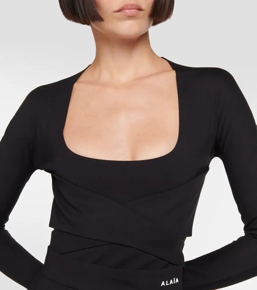 ALAÏA ALAÏA Jersey midi dress | Thumbnail 2