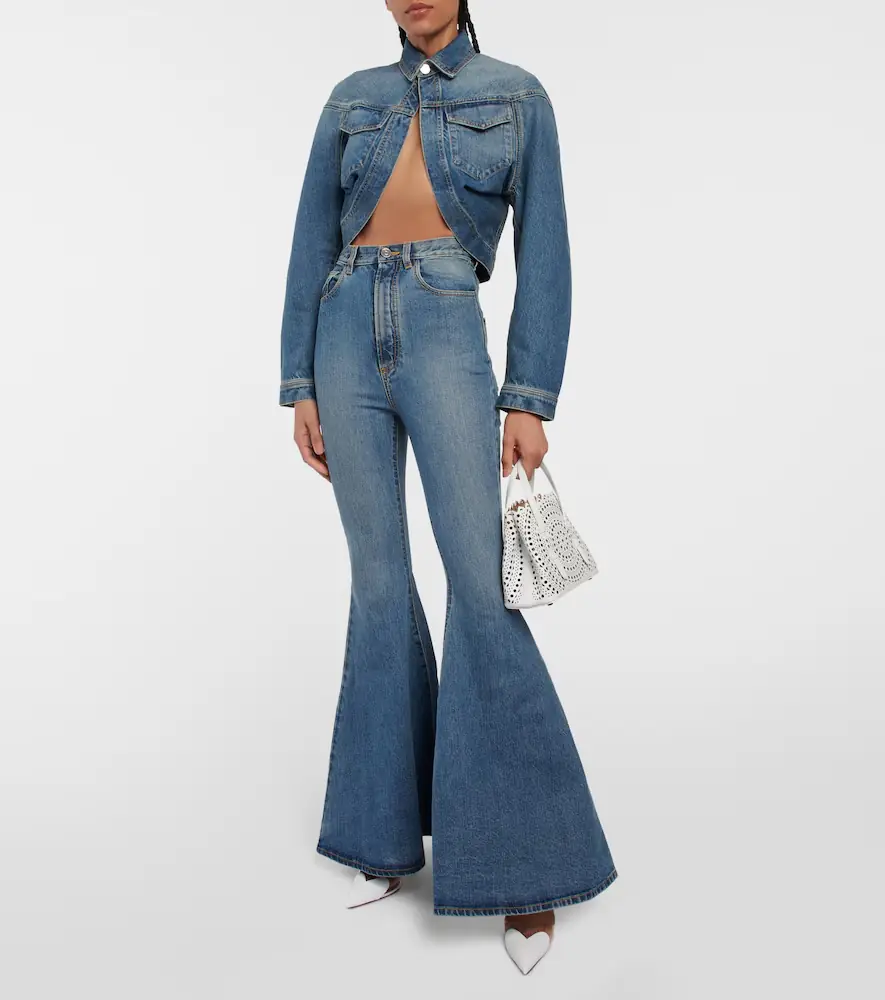 Alaïa Alaïa Cropped denim jacket | Thumbnail 5 Alaïa Alaïa Cropped denim jacket | Thumbnail 5