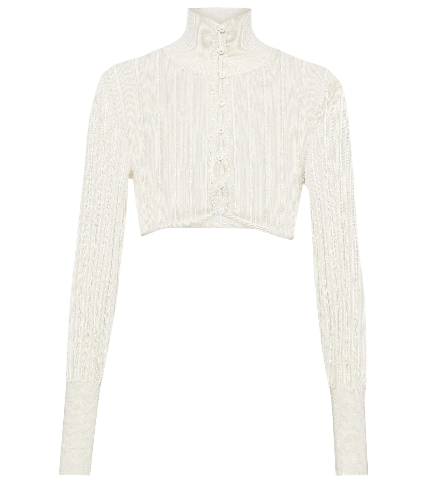 ALAÏA ALAÏA Ribbed-knit cropped cardigan