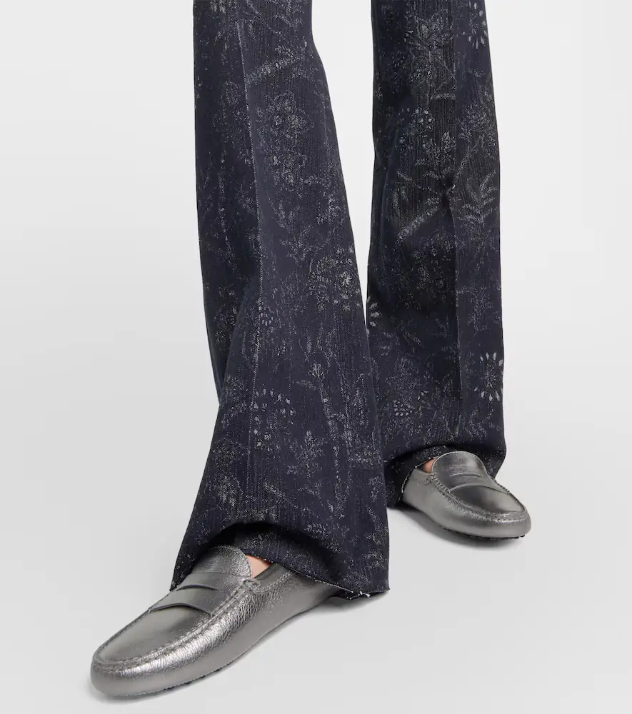 Tod's Metallic leather moccasins | Thumbnail 6