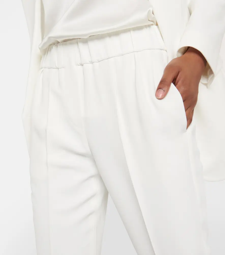 Brunello Cucinelli Tailored crêpe pants | Thumbnail 3