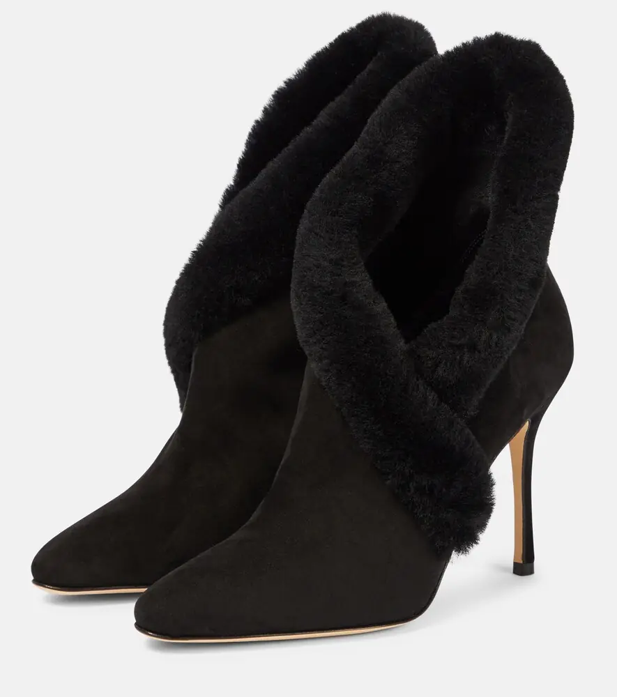 Manolo Blahnik Nestanu 105 suede ankle boots | Thumbnail 7