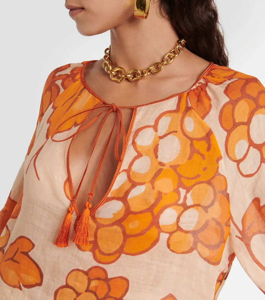 Etro Printed ramie tunic | Thumbnail 3