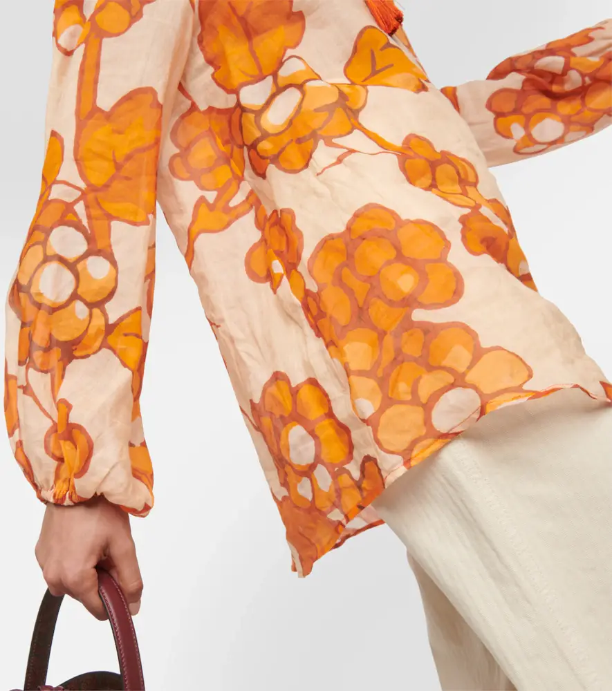 Etro Printed ramie tunic | Thumbnail 4