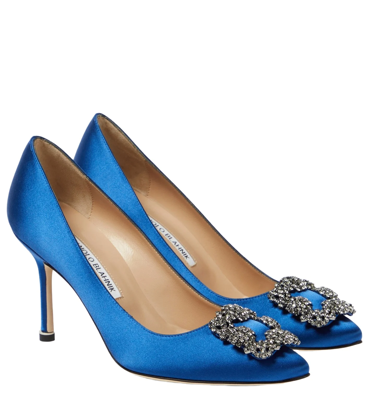 Hangisi 90 embellished satin pumps Hangisi 90 embellished satin pumps