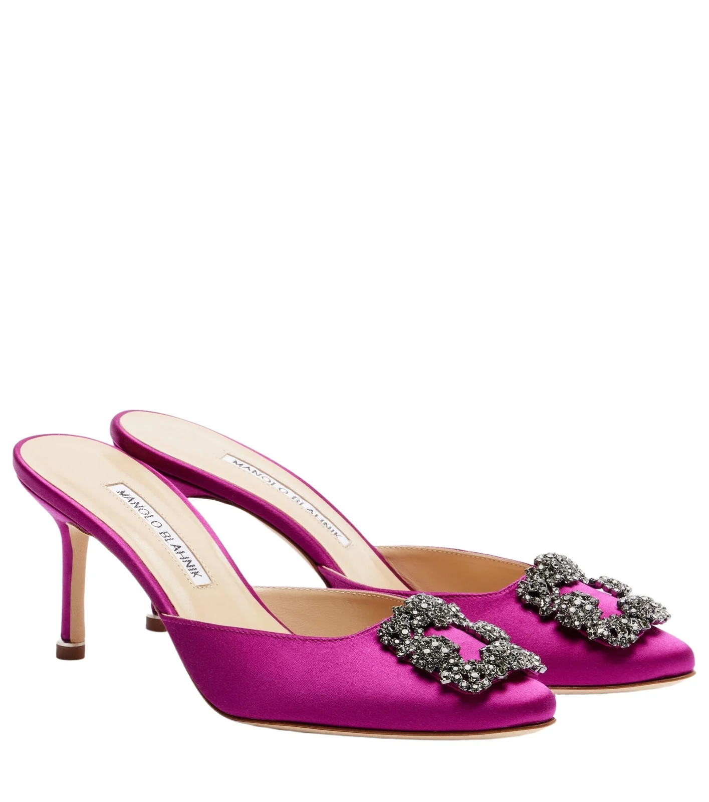 Hangisimu 70 embellished satin mules Hangisimu 70 embellished satin mules