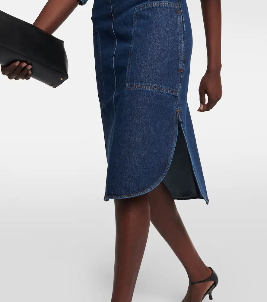 TOTEME Denim midi skirt | Thumbnail 4