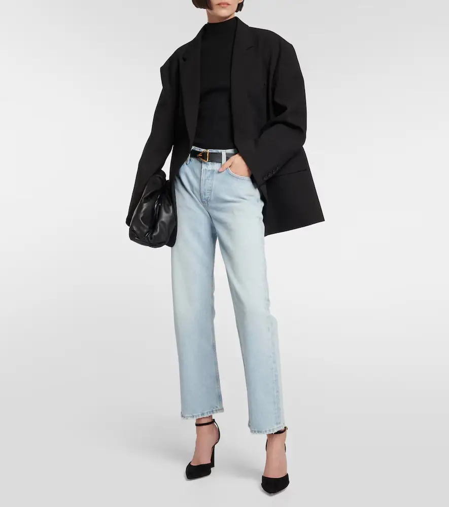 Oscar de la Renta Ribbed-knit silk-blend top | Thumbnail 3