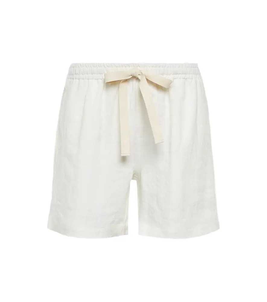 Commas Linen shorts