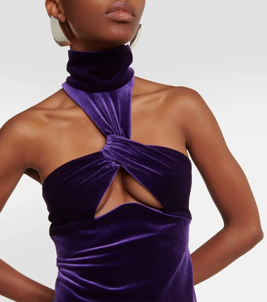 Galvan Cleveland velvet gown | Thumbnail 5