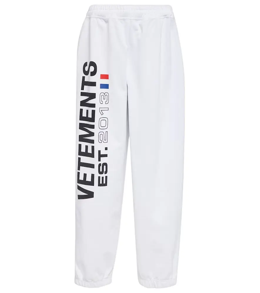 Vetements Logo cotton-blend sweatpants | Image 1 Vetements Logo cotton-blend sweatpants | Image 1