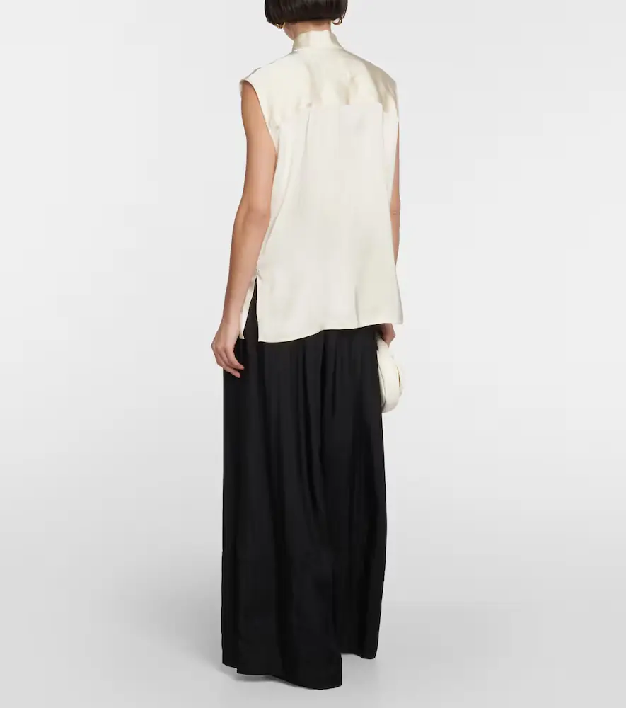 Jil Sander Satin sleeveless blouse | Thumbnail 2