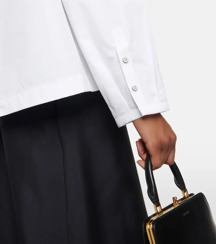 Jil Sander Cotton poplin pleated top | Thumbnail 4