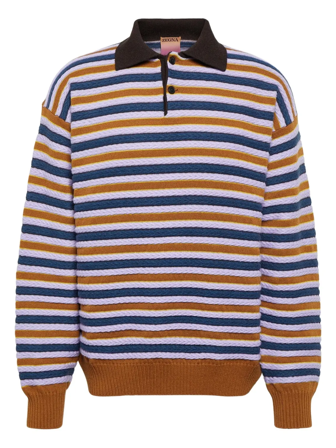 x The Elder Statesman cashmere and wool polo sweater x The Elder Statesman cashmere and wool polo sweater