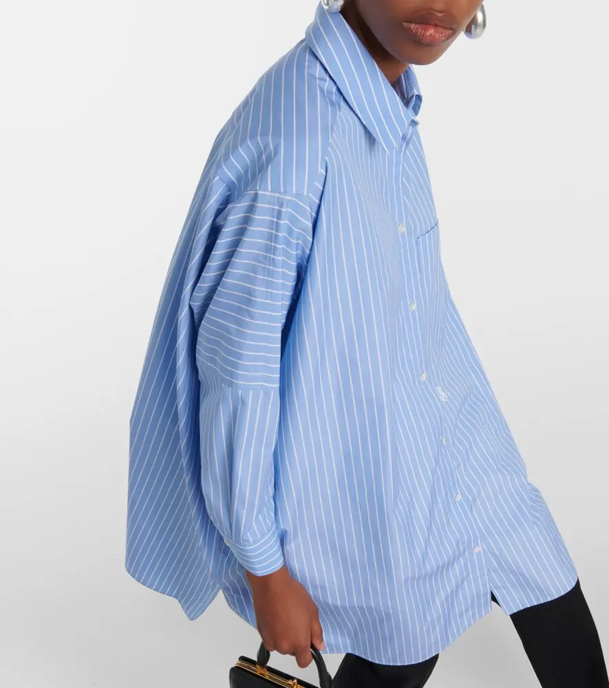 Jil Sander Striped cotton poplin shirt | Thumbnail 3