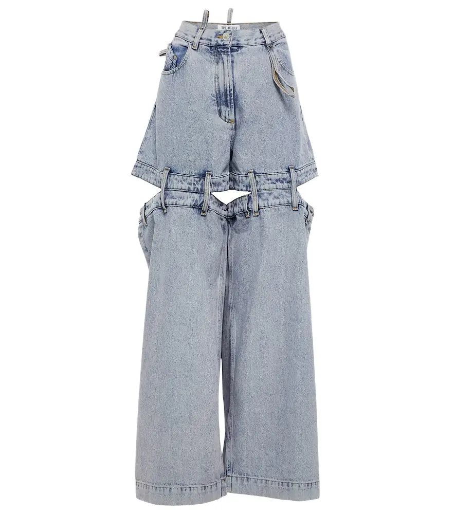 The Attico Low-rise wide-leg jeans | Image 1 The Attico Low-rise wide-leg jeans | Image 1