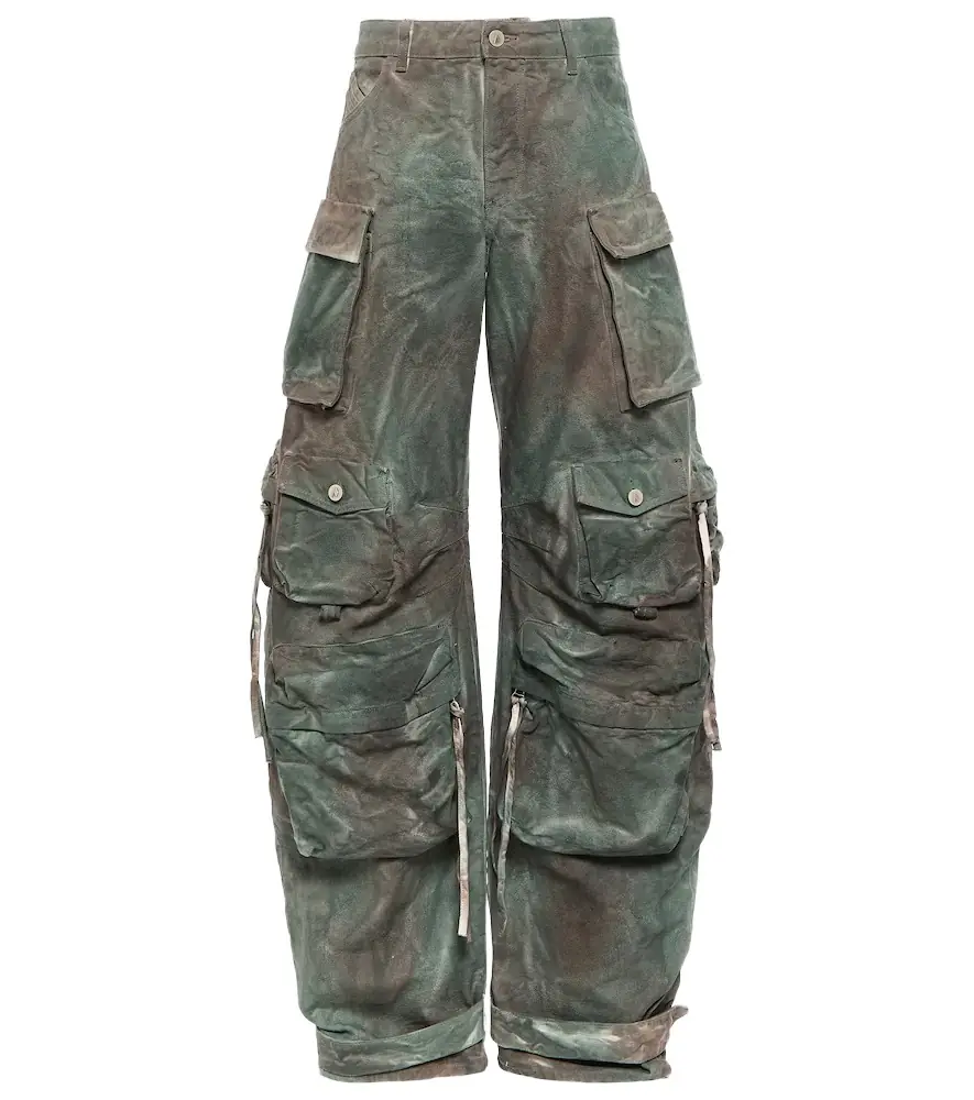 The Attico Fern oversized denim cargo pants | Image 1 The Attico Fern oversized denim cargo pants | Image 1