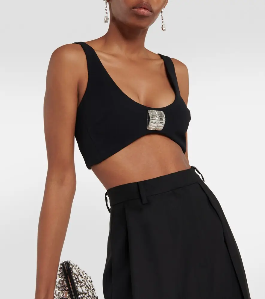 David Koma Embellished cady bra top | Thumbnail 4 David Koma Embellished cady bra top | Thumbnail 4