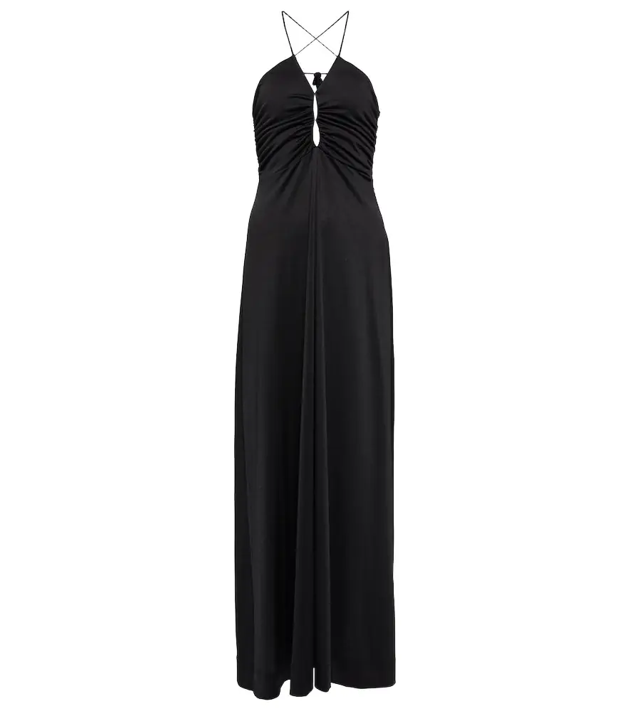 Ganni Crêpe jersey maxi dress | Image 1 Ganni Crêpe jersey maxi dress | Image 1