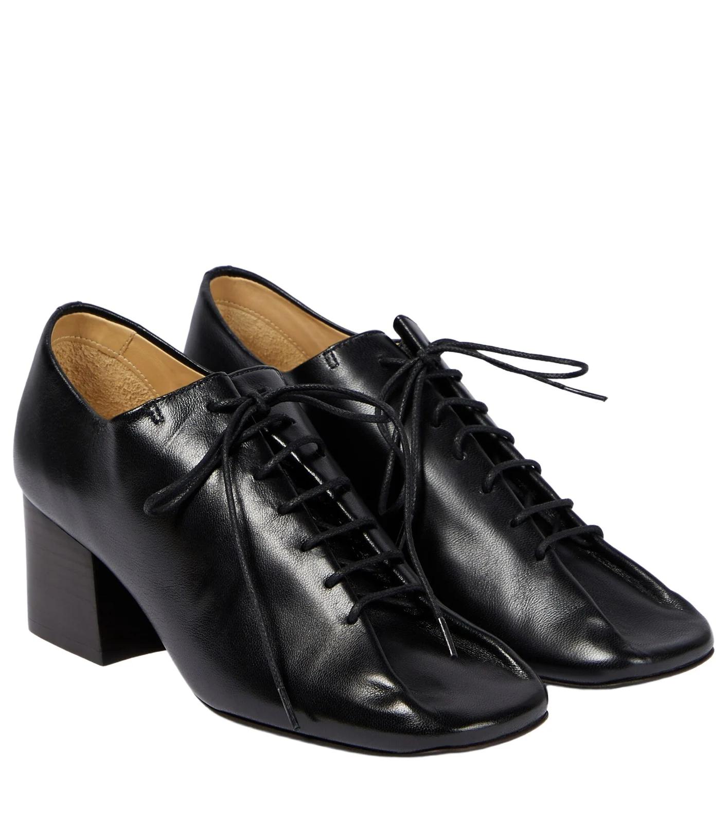 Souris Derby leather pumps