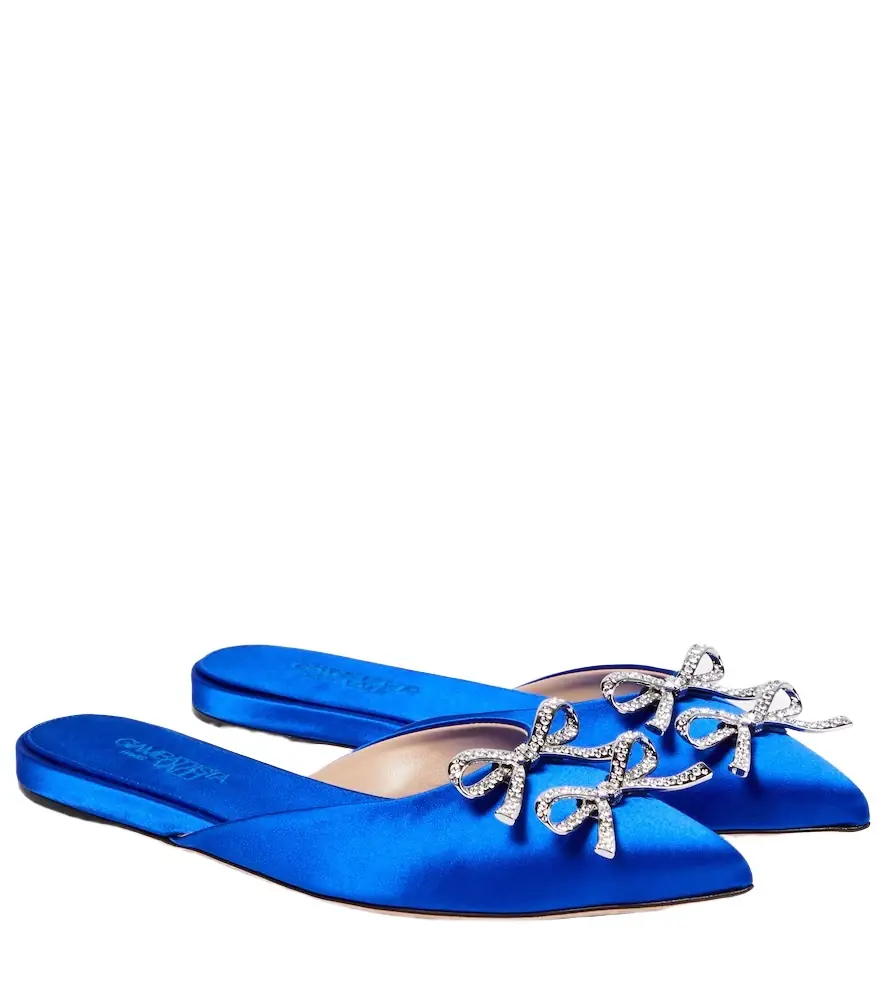 Giambattista Valli Embellished satin mules | Image 1 Giambattista Valli Embellished satin mules | Image 1