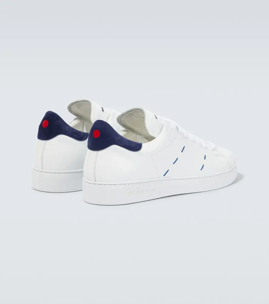Kiton Stitched leather sneakers | Thumbnail 3