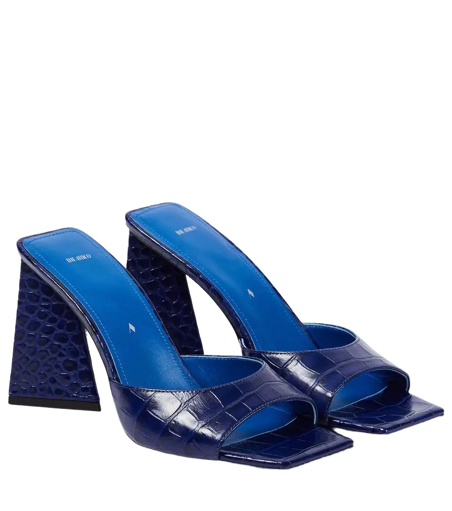 The Attico Mini Devon 85 croc-effect leather mules | Image 1 The Attico Mini Devon 85 croc-effect leather mules | Image 1