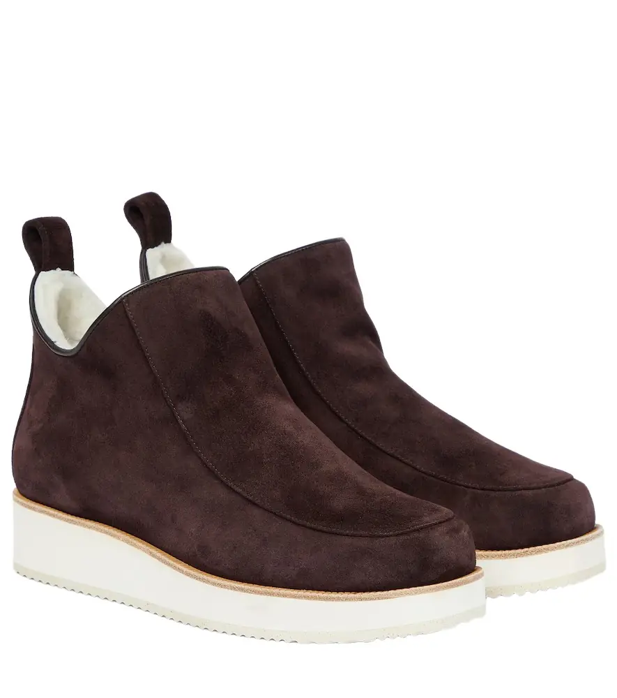 Gabriela Hearst Harry shearling-lined suede ankle boots | Image 1 Gabriela Hearst Harry shearling-lined suede ankle boots | Image 1