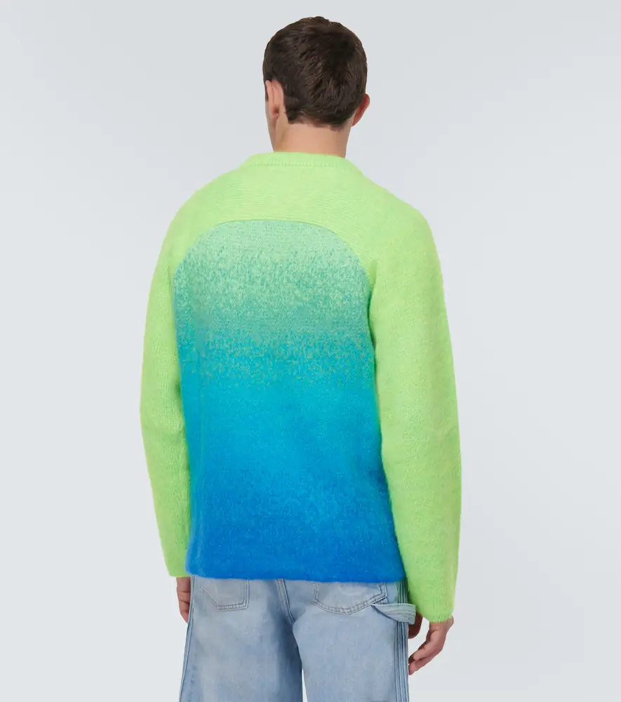 ERL Rainbow knitted mohair-blend sweater | Thumbnail 3