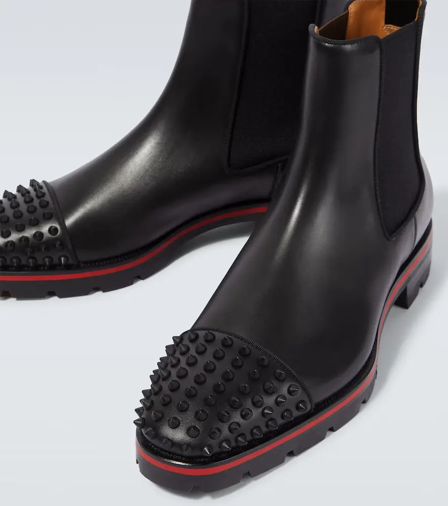 Christian Louboutin Melon Spikes leather Chelsea boots | Thumbnail 4 Christian Louboutin Melon Spikes leather Chelsea boots | Thumbnail 4