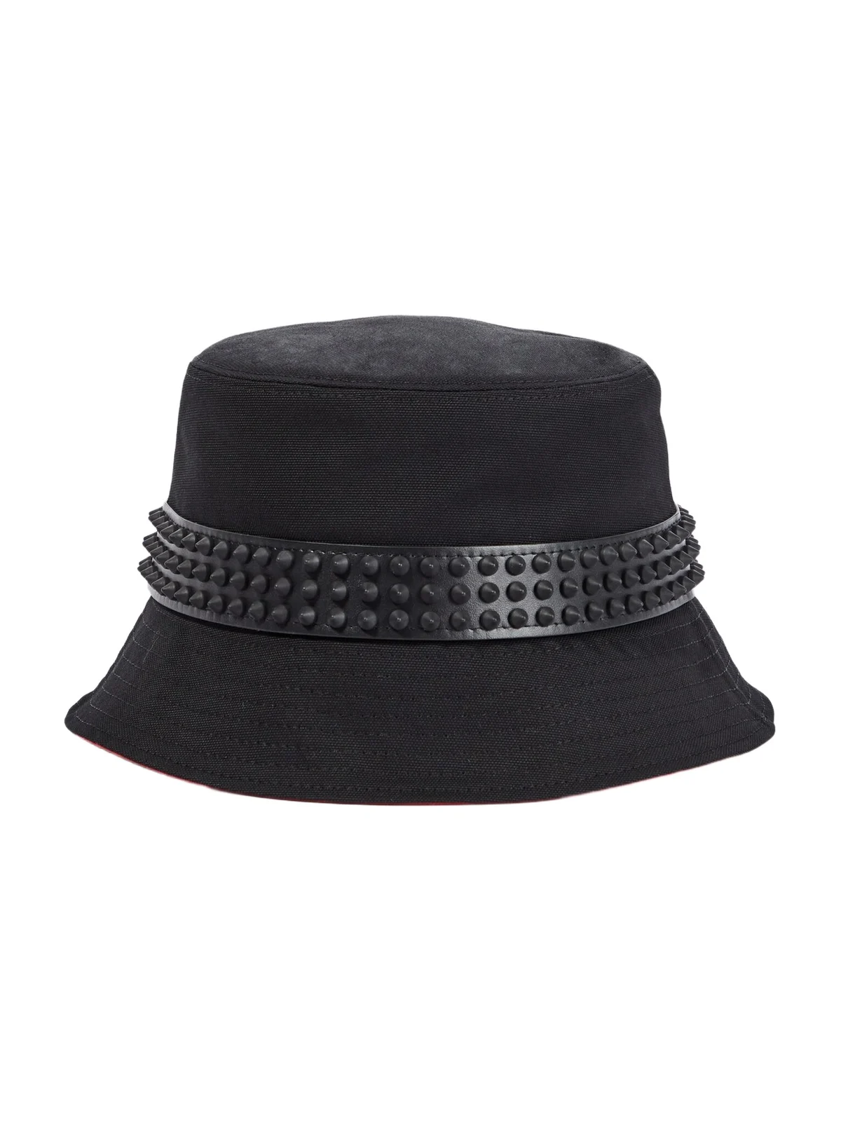 Christian Louboutin Bobino Spikes canvas bucket hat