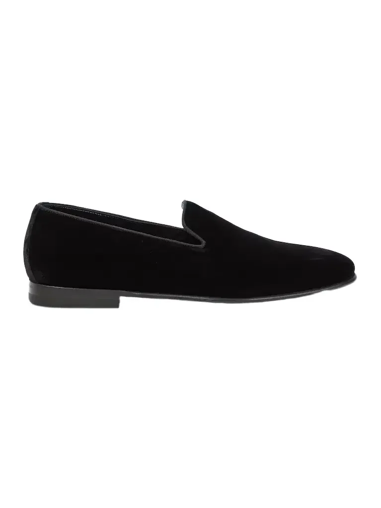 Manolo Blahnik Mario velvet loafers