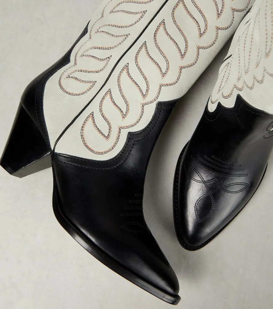 Isabel Marant Liela leather and suede cowboy boots | Thumbnail 2 Isabel Marant Liela leather and suede cowboy boots | Thumbnail 2