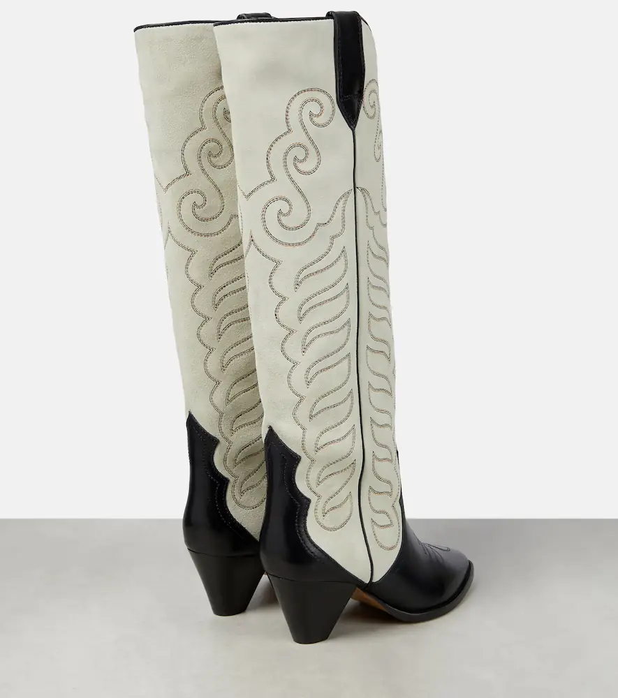 Isabel Marant Liela leather and suede cowboy boots | Thumbnail 3 Isabel Marant Liela leather and suede cowboy boots | Thumbnail 3